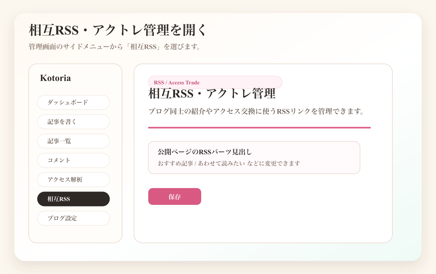 初心者向け：相互RSS・アクトレのはじめ方のサムネイル
